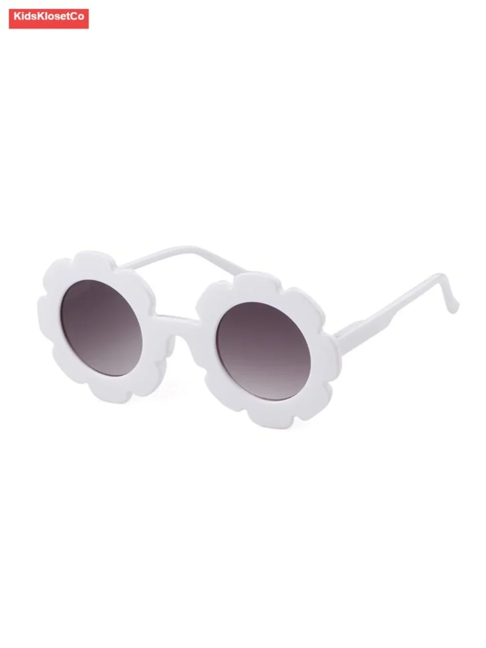 Toddler Flower Sunglasses UV400 Protection Spring Hinge Plastic Frame Age 3-8